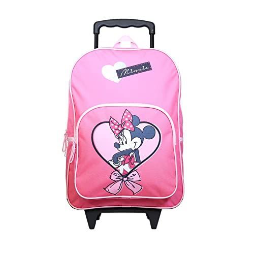 Sac à dos à roulettes MINNIE Cur 1 compartiment rose