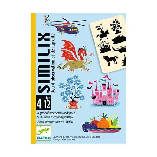 Jeu De Cartes Similix - Djeco - Coloris Unique - Age 4+ - 36 Cartes - 15 Min