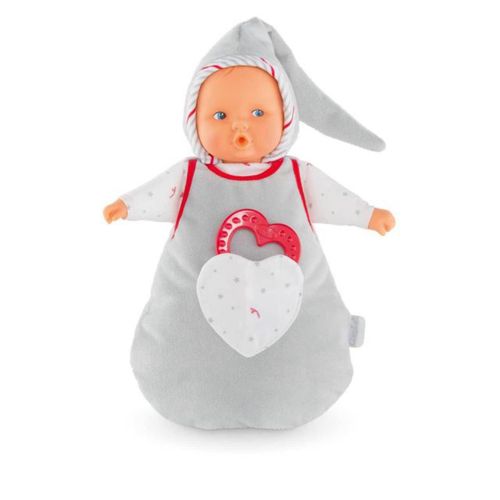 Doudou Mon Premier Poupon Corolle Gris Blanc Petites Étoiles Grises Jouet Bébé 