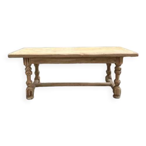 Table De Ferme En Chne 2 Tiroirs Bois