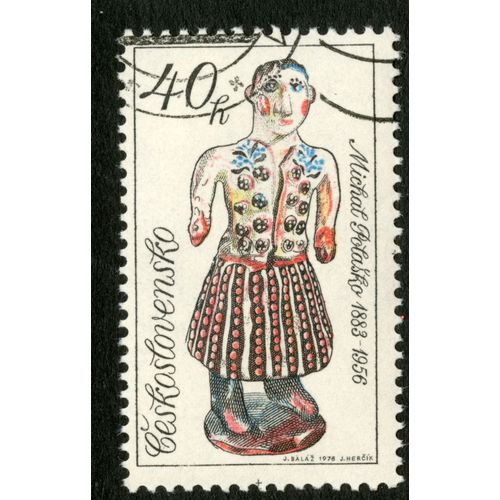 Timbre Oblitéré Ceskoslovensko, Michal Polasko 1883-1956, 40 H, 1978
