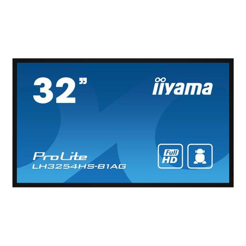 iiyama ProLite LH3254HS-B1AG - Classe de diagonale 32" (31.5" visualisable) écran LCD rétro-éclairé par LED - signalisation numérique - 1080p 1920 x 1080 - noir, finition matte