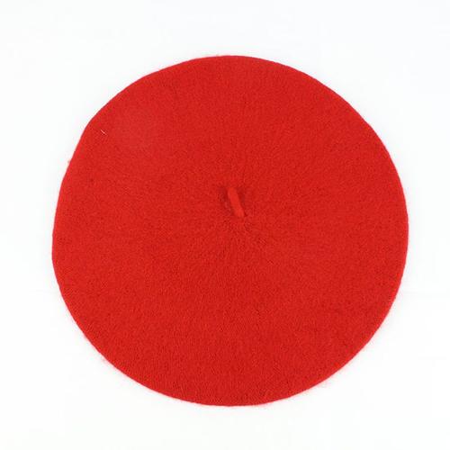 La Couleur Rouge Béret En Laine Pour Bébé Fille Et Enfant,Chapeau À La Mode Vintage En Laine, Modèle De Peintre, Couleurs Bonbons, Accessoire Pour Les Cheveux,