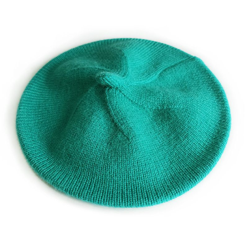 Couleur Bleu 0-2ans Bérets Pour Bébé Fille, Chapeau Doux Tricoté, Vintage, Accessoires De Chapeau De Peintre Automne