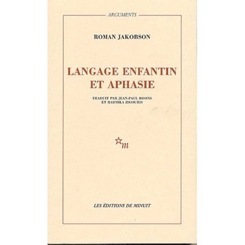 Langage Enfantin Et Aphasie