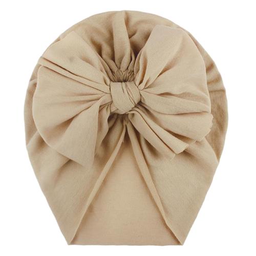 Café De Couleur Chapeaux Turban Pour Bébé, Couvre-Tête Souple À N¿Ud Papillon Vintage Pour Les Tout-Petits, Bonnets Élastiques Pour Nouveau-Nés Filles Et Garçons