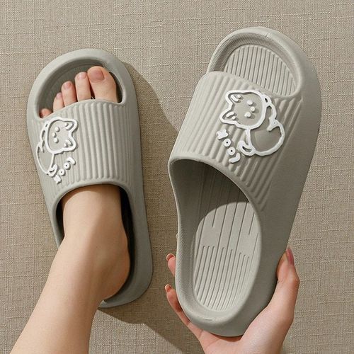 Pantoufles Nuage À Semelle Souple Pour Femmes,Sandales À Plateforme Optique De Plage,Pantoufles Brûleur Coréennes,Tongs Pour Couple,Maison,Été,2023