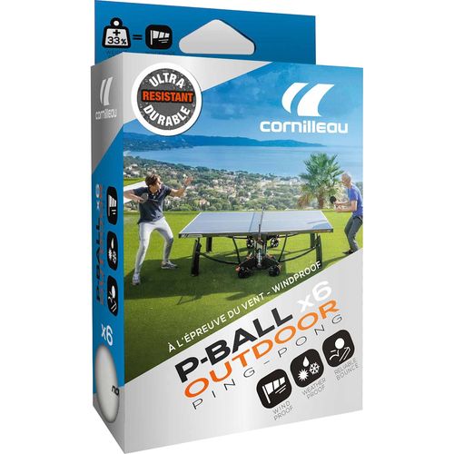 Cornilleau Outdoor Ping Pong Balls Ultradurable X6