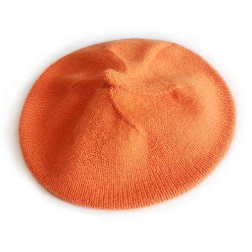 Couleur Orange 0-2ans Bérets Pour Bébé Fille, Chapeau Doux Tricoté, Vintage, Accessoires De Chapeau De Peintre Automne