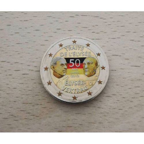 Allemagne 2013 - 2 Euros Commemorative- Traite De L'elysee - Atelier " A " - Couleur Colored Color