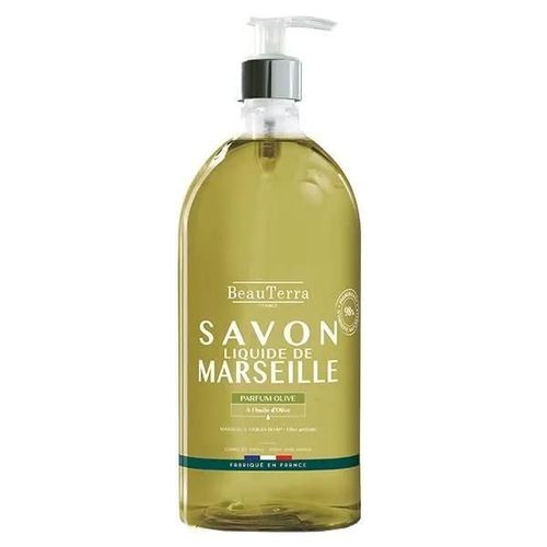 Savon Liquide - Beauterra - Marseille Olive - 1l - Sans Parabène 