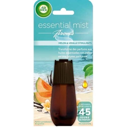 AIR WICK Desodorisant Essential Mist Recharge Melon/Vanille 20ml, Lot de 6