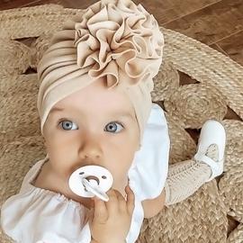 turban bonnet bébé et fille