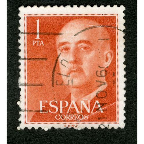 Timbre Oblitéré Espana, Correos, 1 Pta