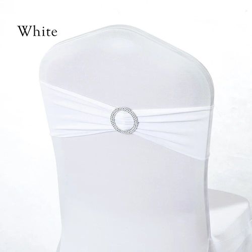 Ceinturage Classique En Lycra Bleu Royal,50 Pièces,Bande De Chaise Extensible,Boucle Ronde Pour Mariage,Conférence,Hôtel,Banquet,Fête