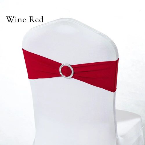 Ceinturage Classique En Lycra Bleu Royal,50 Pièces,Bande De Chaise Extensible,Boucle Ronde Pour Mariage,Conférence,Hôtel,Banquet,Fête