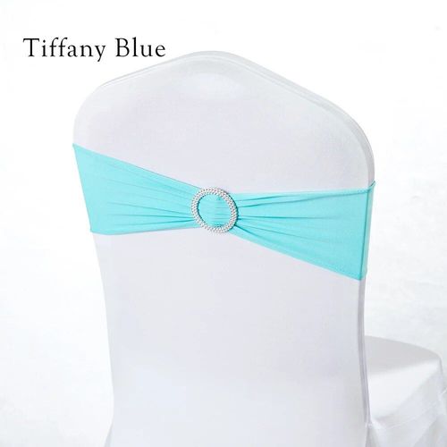 Ceinturage Classique En Lycra Bleu Royal,50 Pièces,Bande De Chaise Extensible,Boucle Ronde Pour Mariage,Conférence,Hôtel,Banquet,Fête