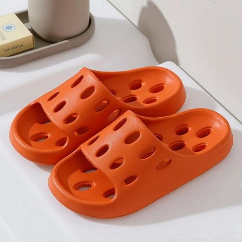 Chaussures Hohousepantoufles De Douche En Forme De Fromage Pour Femmetongs De Plage Légères Qui Fuit L'eausandales Vaccage Rapide