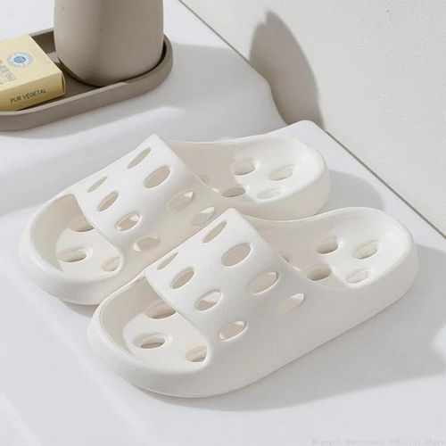 Chaussures Hohousepantoufles De Douche En Forme De Fromage Pour Femmetongs De Plage Légères Qui Fuit L'eausandales Vaccage Rapide