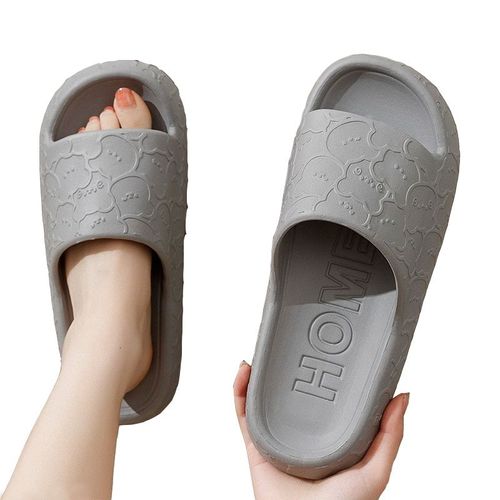 Chaussures Pantoufles D'été Semelle Souple Pour Femmespantoufles Hobrûleur Pour La Maisonsandales De Plage Imprimées D'ourstongs D'extérieur