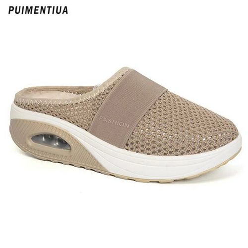 Chaussures Chaussures De Marche Orth4wd Pour Femmesandales Pour Diabétiquemules Plateformediapositives En Maillepantoufles Légèresà Semelle Compensée