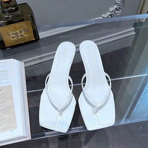 Chaussures Suojialunpantoufle Talons Hauts Et Fins Pour Femmetongs Enfilerbandetroiterobe D'extérieuralicanteété