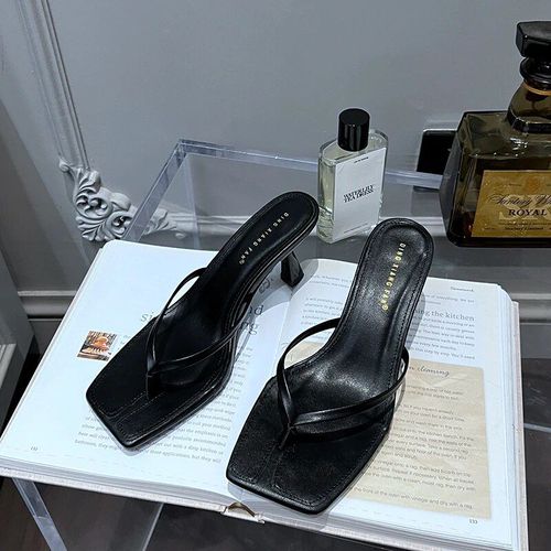 Chaussures Suojialunpantoufle Talons Hauts Et Fins Pour Femmetongs Enfilerbandetroiterobe D'extérieuralicanteété
