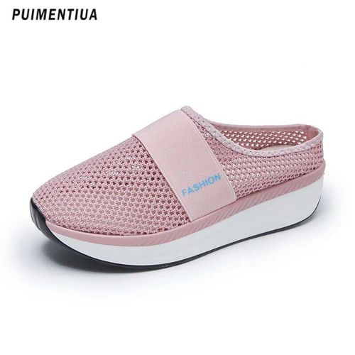 Chaussures Chaussures De Marche Orth4wd Pour Femmesandales Pour Diabétiquemules Plateformediapositives En Maillepantoufles Légèresà Semelle Compensée