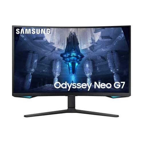 Samsung Odyssey Neo G7 S32BG750NP - G75NB Series - moniteur QLED - jeux - incurvé - 32" - 3840 x 2160 4K @ 165 Hz - VA - 350 cd/m² - 1000000:1 - HDR2000 - 1 ms - 2xHDMI, DisplayPort - noir