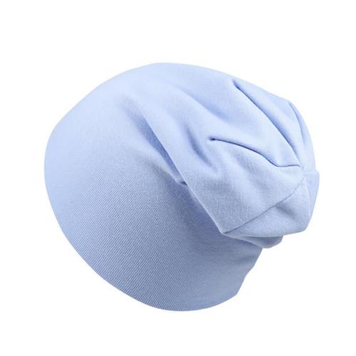 Couleur A11 Bleu Clair Comme Indiqué Chapeau De Bébé Pour Enfants, Écharpe En Coton, Bonnet Élastique, Danse De Rue, Hip Hop, Printemps Automne