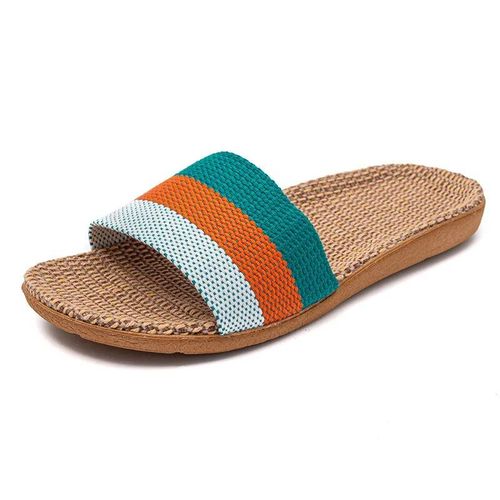 Chaussures Pantoufles D'été En Lin Pour Femmessandales Platespour Documents De Maisonchaussures Légères Pour Femmespantoufles Décontractées