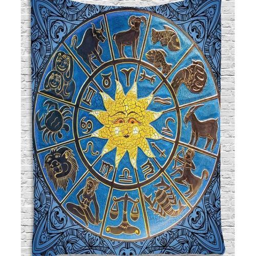 Indian Mandala Bohemian Serviette Plage Tapisserie Décoratifs Pour Châle De Yoga Tenture Murale Bleu Ep13805