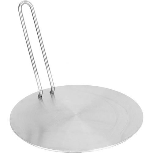Adaptateur de plaque à induction pour diffuseur de chaleur avec convertisseur en acier inoxydable, accessoires de plaque de cuisinière électrique à gaz adaptés à un usage domestique (22 cm)