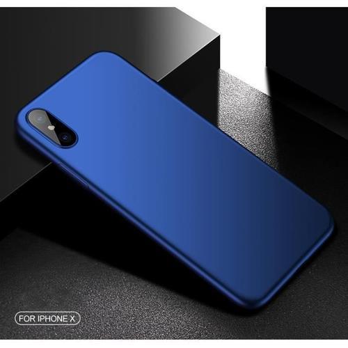 Cafele Housse Protection Tpu Très Mince Coque Doux Mat Cover Pour Apple Iphone X Bleu Ep03978