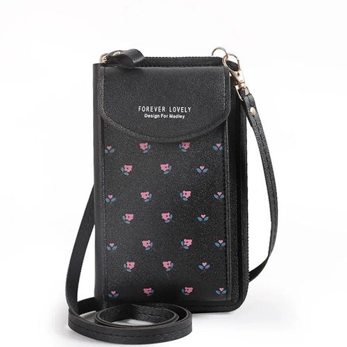Portefeuille en cuir imprimé fleuri pour femme,sac à main à sangles initiées,téléphone portable,grands porte-cartes,poches pour filles,2022