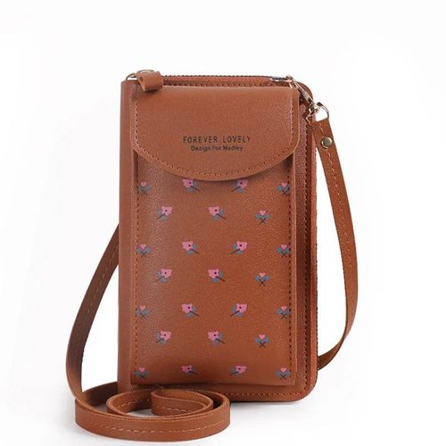 Portefeuille en cuir imprimé fleuri pour femme,sac à main à sangles initiées,téléphone portable,grands porte-cartes,poches pour filles,2022