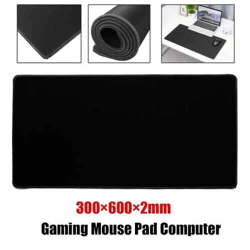 1x grand tapis de souris clavier gamer mouse pad pr ordinateur portable pc noir ep54468