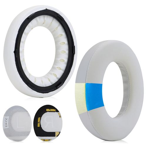Coussinets d'oreille en Gel de Refroidissement pour Casque Bose Noise Cancelling 700 - Tissu de Sport Respirant - Gel rafraîchissant - Extra épais et Plus Frais Plus Longtemps - Blanc