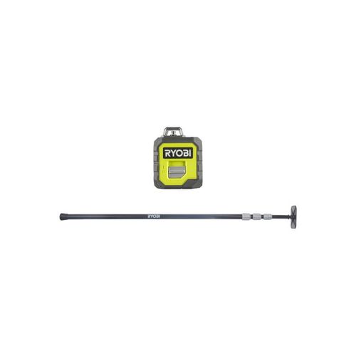 Pack RYOBI - Laser rouge 360 - RB360RLL - 20m de portée - Canne télescopique RBCLTP1 - 320cm