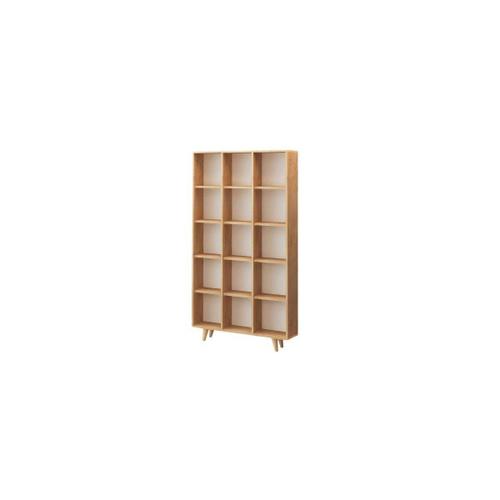 Etagère 15 Tablettes Décor Chêne - L100 Cm