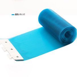 Couleur Bleu Taille 15.5x220cm Rideau De Porte Isolant En Plastique Pvc Souple, Rideau De Séparation Anti-Insectes Pour Porte De Gazébo D'extérieur