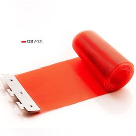 Couleur Rouge Taille 15.5x220cm Rideau De Porte Isolant En Plastique Pvc Souple, Rideau De Séparation Anti-Insectes Pour Porte De Gazébo D'extérieur