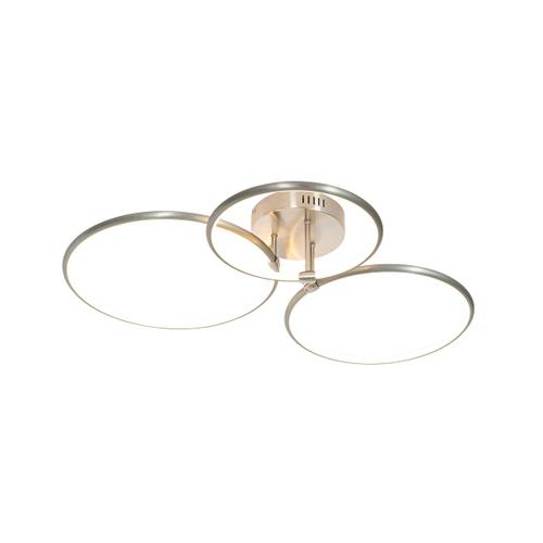 Plafonnier Acier Avec Led Dimmable 3 Lumières