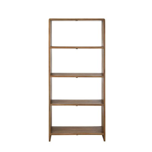 Bibliothèque En Teck Recyclé 4 Tablettes L88 Marron