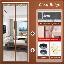 Couleur Transparent Café Taille L80 X H210cm Rideau De Porte En Plastique Non Perforé, Transparent, Coupe-Vent Et Chaud En Hiver, Noir De Lampe, Pour La Chambre À Coucher De La Maison