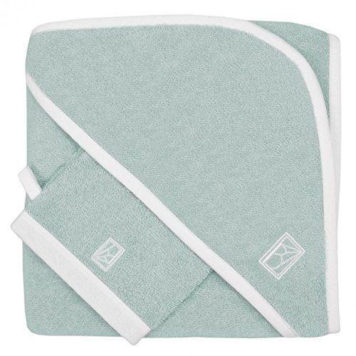 Bailet Be001sb-Ve02bibc01 Libellule Gant Et Carré De Bain Coton Peigné Vert 16 X 21 Cm Et 80 X 80 Cm