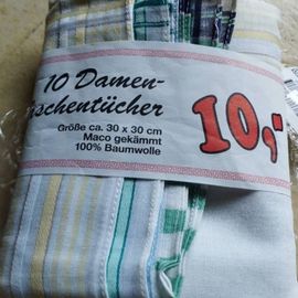 Lot De 10 Mouchoirs Femme Neuf