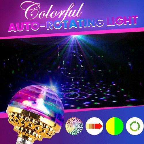 Ampoule/projecteur disco auto-rotative –