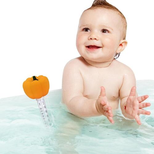 Thermomètre de température de l'eau,Jauge de thermomètre de dessin animé # Cadeau de bain flottant intuitif et pratique pour la mère nouveau-née des enfants avec température