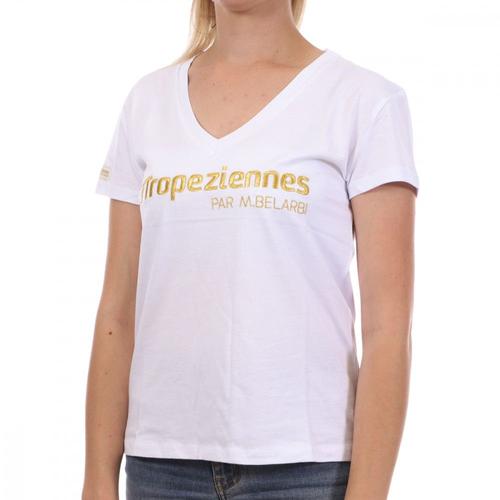 T-Shirt Blanc Femme Les Tropeziennes